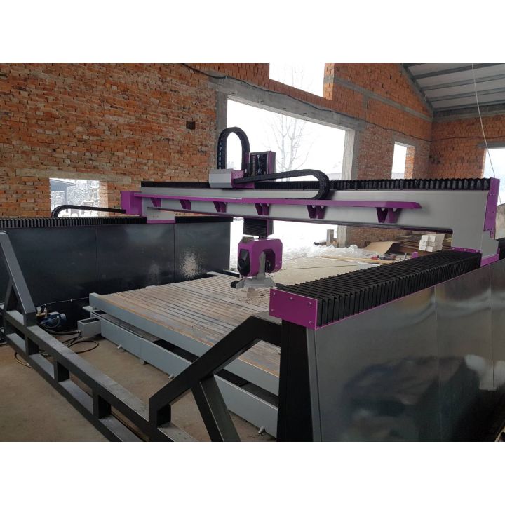 ЧПУ (CNC) окантовочный станок с фрезеровкой - 4 оси -  2200 x 3500 x 250